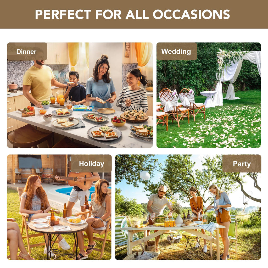 White Square Tablecloths 54x54 Inch Table Cloth, 2 Pack
