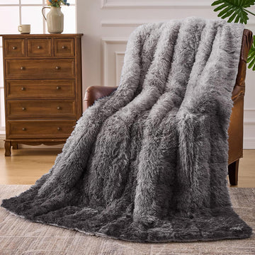 Weighted Blanket for Adults (15 lbs, 60" x 80", Smoke Gray) Heavy Blanket for Sleeping Perfect for 140-160 lbs, Queen