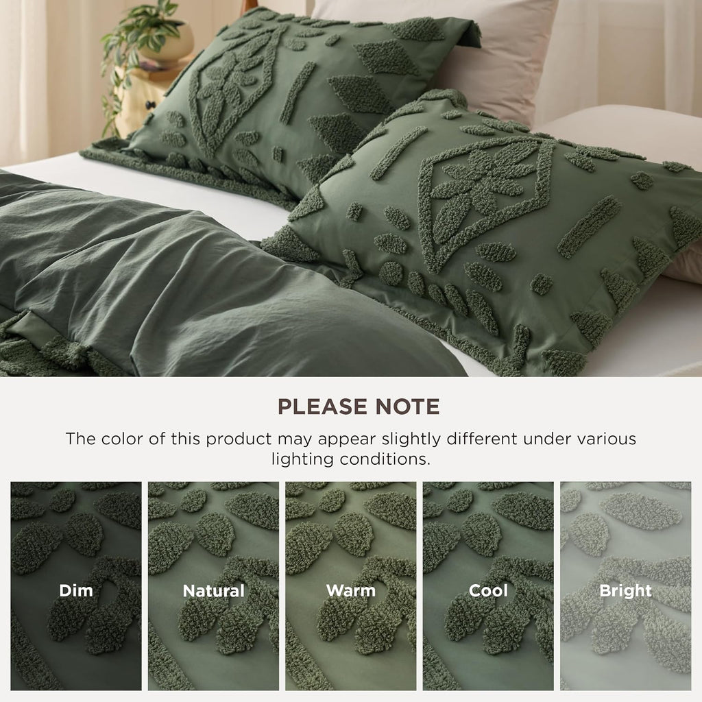 Boho Duvet Cover, Soft & Comfortable Elegant Design Boho Bedding for Decoration, Machine Washable Comforter