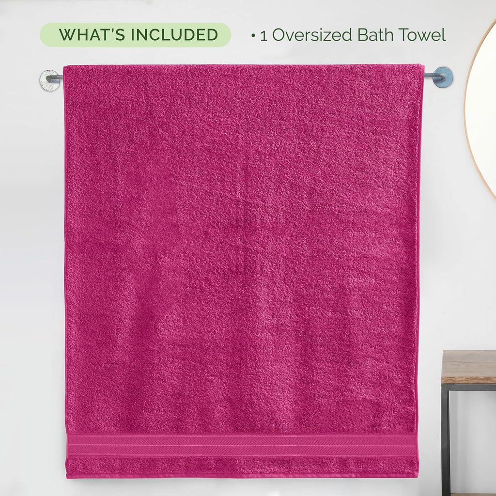 Three Line Popcorn Extra Large Luxury Bath Towel - 40" x 80" inch, Premium Hotel Spa Quality 1 Piece Oversized Bath
