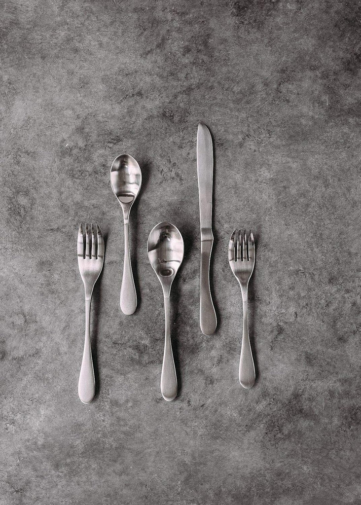 Matte 20-Piece Flatware Set, Silver