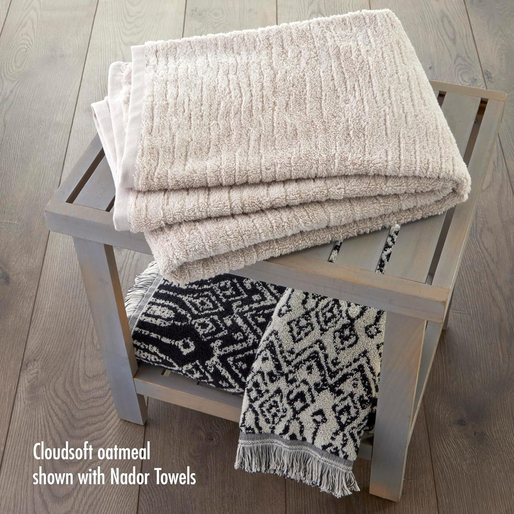 CloudSoft 100% Cotton Luxury 6-Piece Towel Set, 600 GSM, Ultra Plush & Absorbent - 2 Bath Towels, 2 Hand Towels, 2