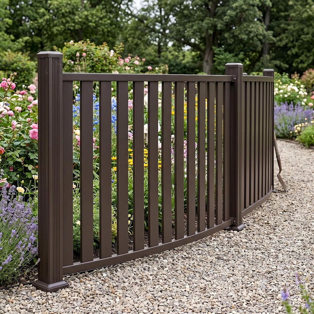Metal Fence Panels, Aluminum Alloy Customizable Fence Panels for Courtyard Boundaries, 20 * 80
