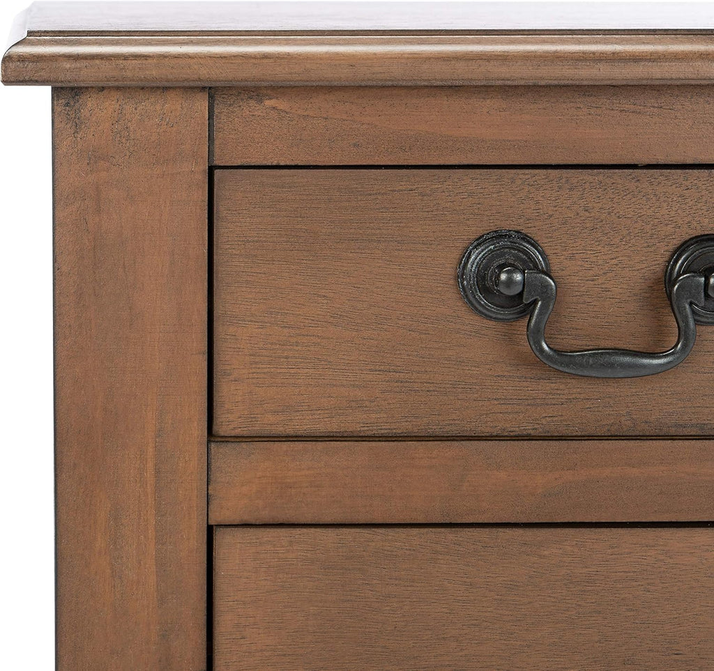 Furniture - Athena 3-Drawer Console Table - Brown - Solid Wood - Farmhouse Classic Design - Ideal , 23.5" W x 13" D x