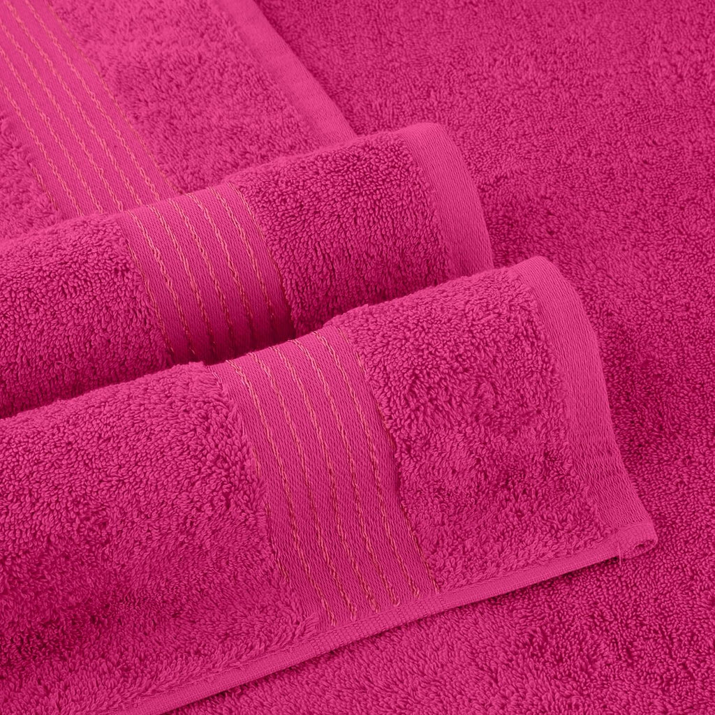 Premium Cotton 6-Piece Towel Set, Includes 2 Washcloths, 2 Hand Towels and 2 Bath Towels, 100% Turkish Cotton
