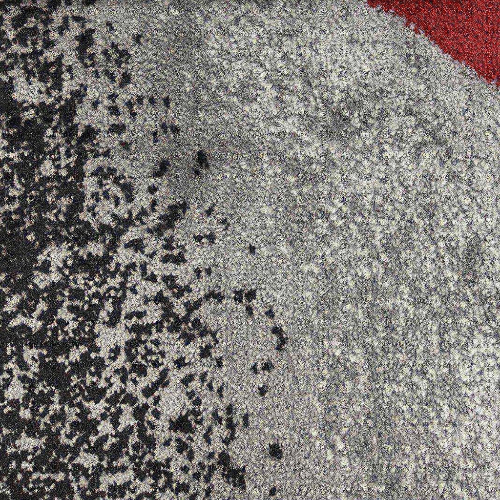 2305 Gray Modern Abstract Area Rug