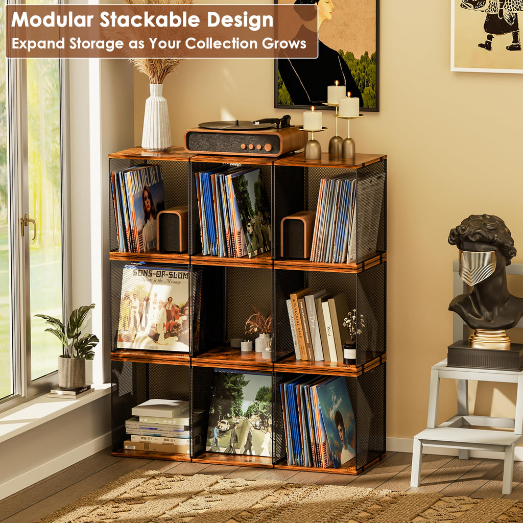 4 Cube Vinyl Record Storage