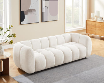 88" Oversized Boucle Sofa, Modern Upholstered Tufted Cloud Couch