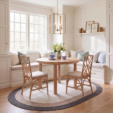 Braided Wool Oval Rug, Farmhouse Charcoal & Ivory BRD903H