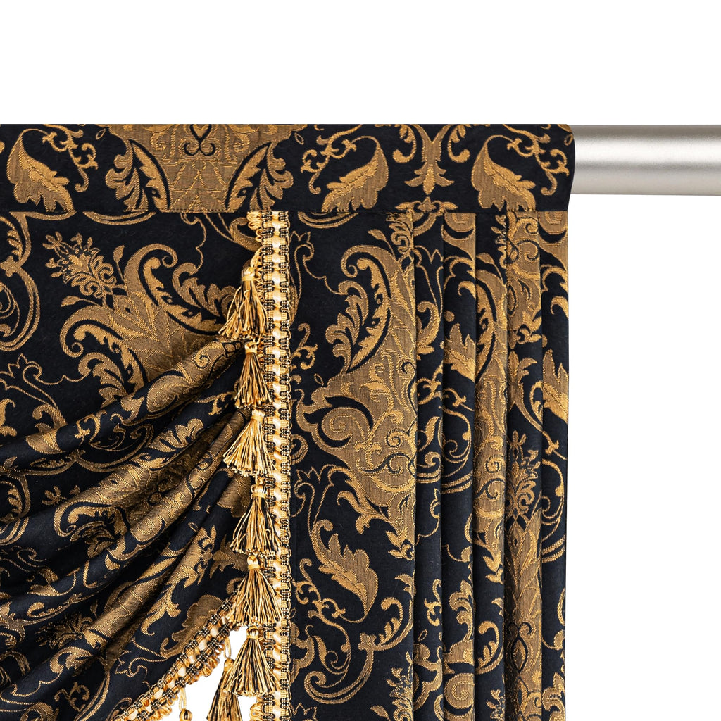Classic Damask Waterfall Valance, W59 inch