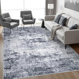 5x7 Area Rug Living Room Rug: Washable Modern Abstract Soft Thin Rug Indoor Floor No Slip Stain Resistant Carpet for