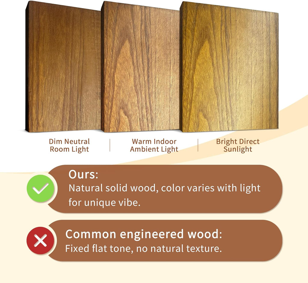 36 Inches Long Walnut Floating Shelves | Rustic Solid Wood Farmhouse Wall Shelves with Invisible Brackets Set of 2