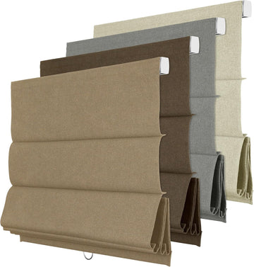 Blackout Roman Shades for Indoor Windows, Cordless Roman Blinds for Windows, Thermal Insulated Window Shades for Door