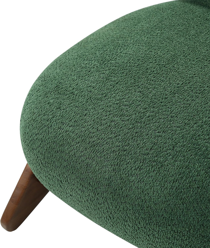 Dina Low Profile Modern Accent Chair, Upholstered Lounge Chair Indoor, Single Sofa Chair with Wooden Frame & Thick