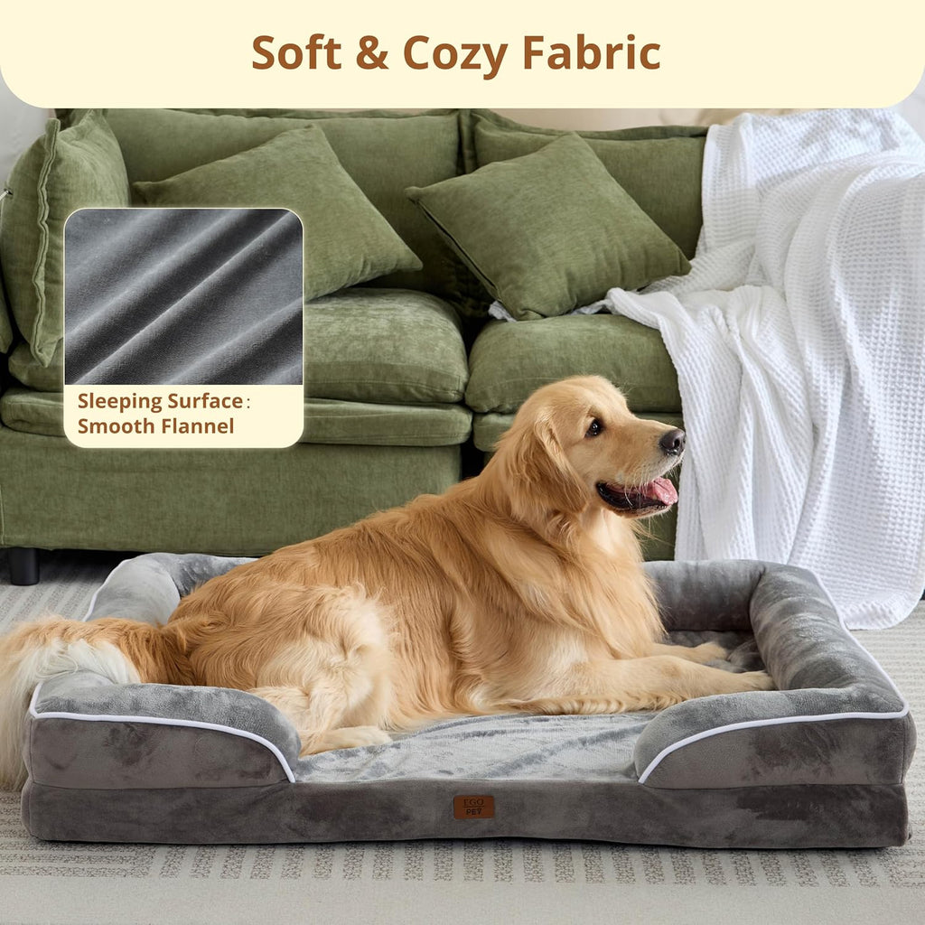 Orthopedic Large Dog Bed, Waterproof Washable L Pet Bed