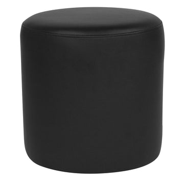 LeatherSoft Ottoman, Black