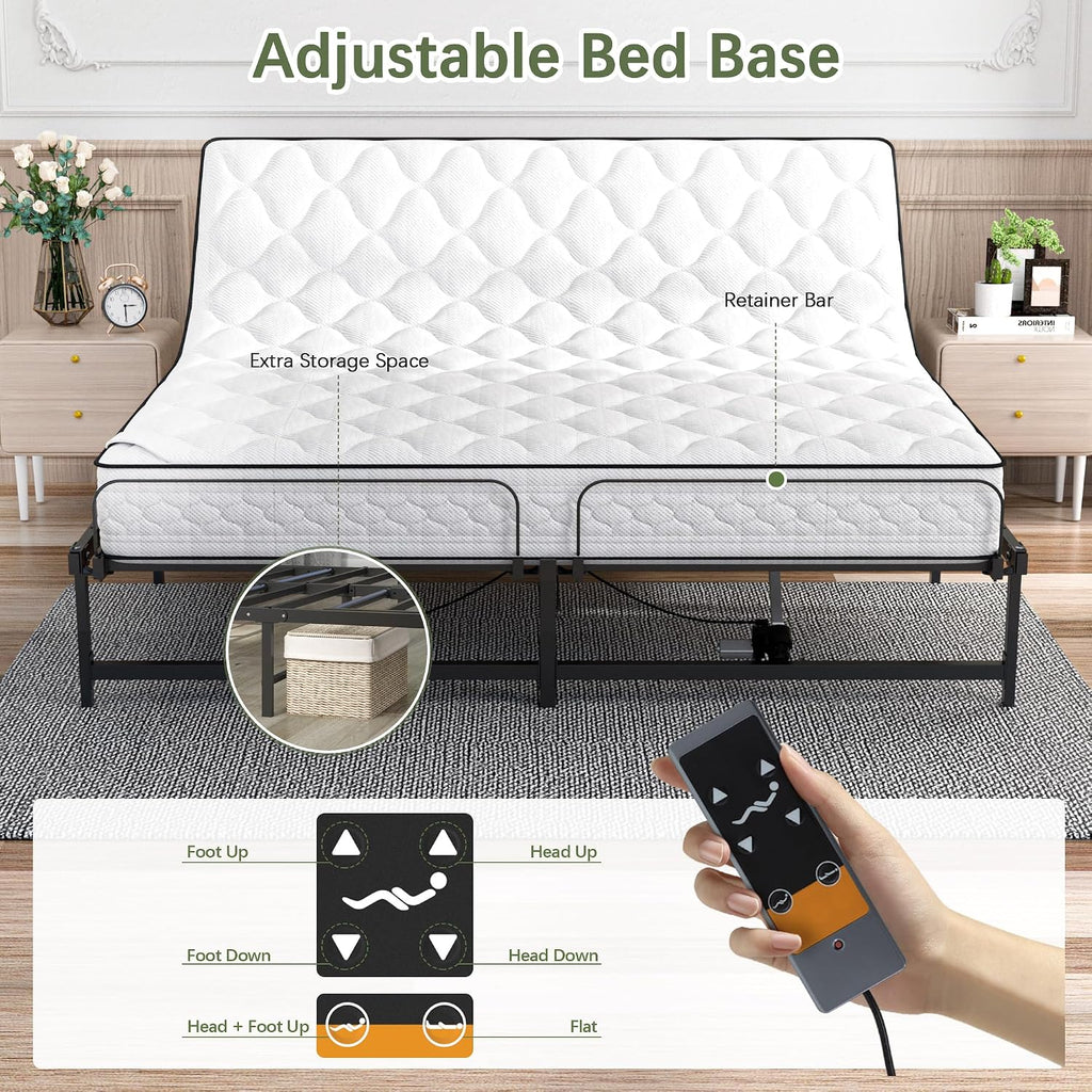 Adjustable Bed Frame King Electric Adjustable Bed Base