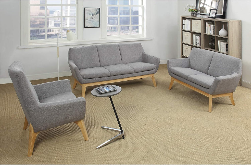 LLR68962 Quintessence Collection Upholstered Loveseat Sofa Gray