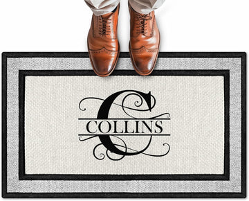 Door Mat, Personalized Doormat,Custom Indoor/Outdoor Monogram Doormat,Housewarming Gift, Heavy Duty Slip Resistant