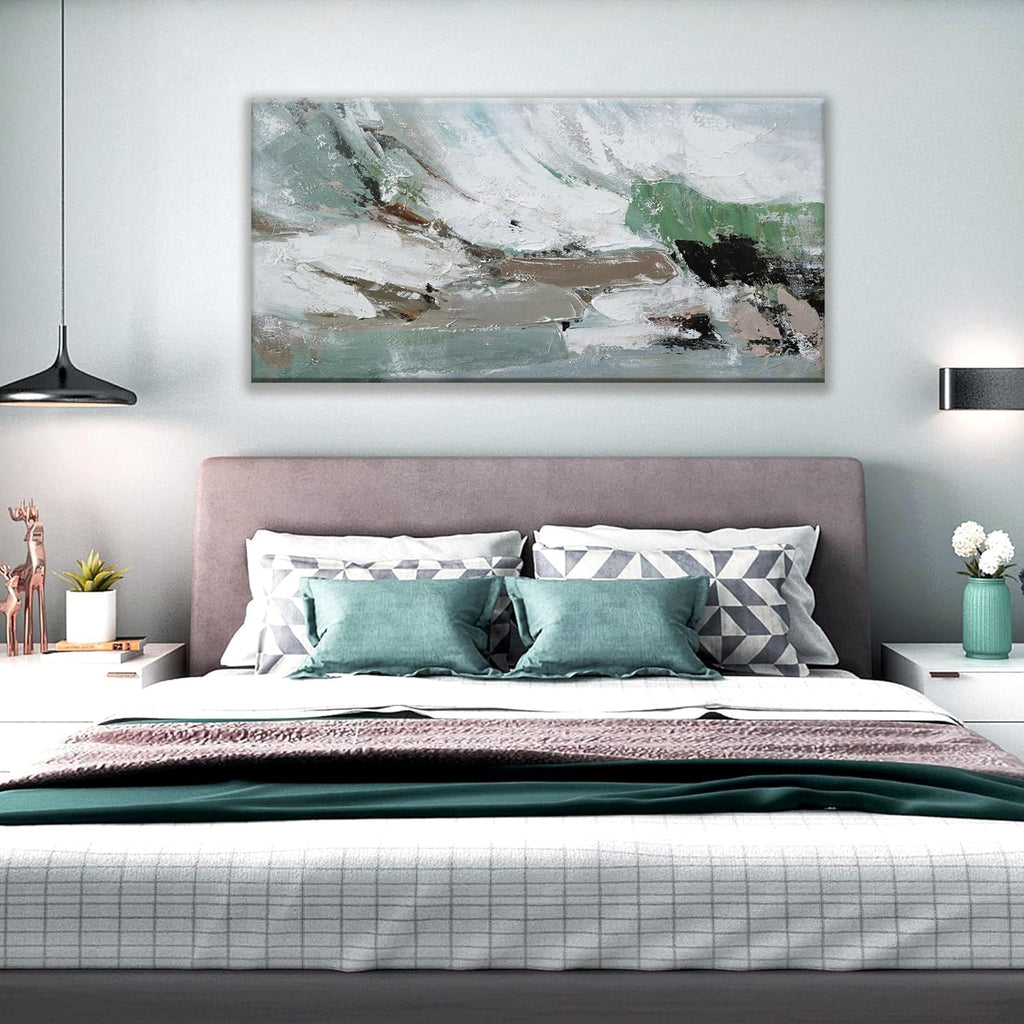 Canvas Wall Art Decor Large Canvas Wall Art Abstract Art Modern Green Wall Art Decor Colorful Abstract Wall Art