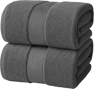Jumbo Bath Sheets Towels for Adults - 600 GSM (35X70 Inches)- 100% Ring Spun Cotton, Soft and Absorbent Large Bath