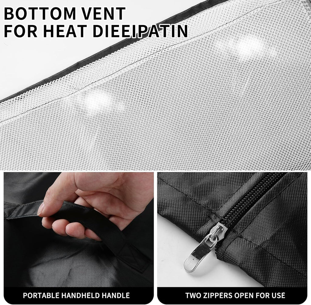 Beverage refrigerator cover 20''W x 20''D x 34''H,Suitable for 3.2 cu ft Beverage fridge/Mini fridge, 600D Oxford