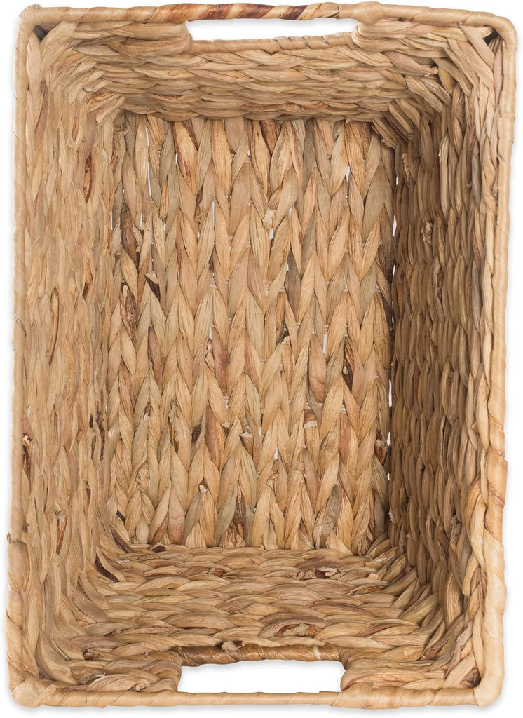 Hyacinth Collection Storage Baskets, Large Set, Assorted Sizes, Natural, 5 Piece