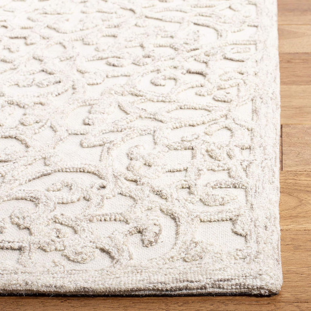 Area Rug 8x10 - Trace - Large - Camel & Ivory, Handmade Wool