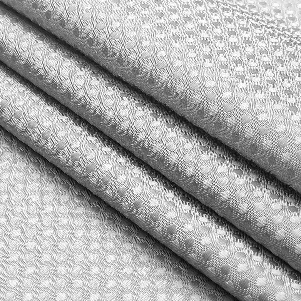 Waffle Weave Grey Shower Curtain Ombre Water Resistant Hotel Spa Bathroom Decorative Shower Curtain with Grommet No