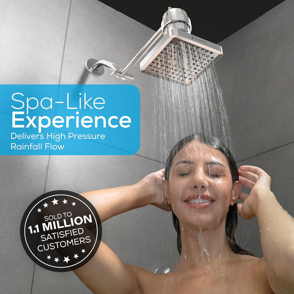 Shower Head - High Pressure Rain - Premium Quality Luxury Design