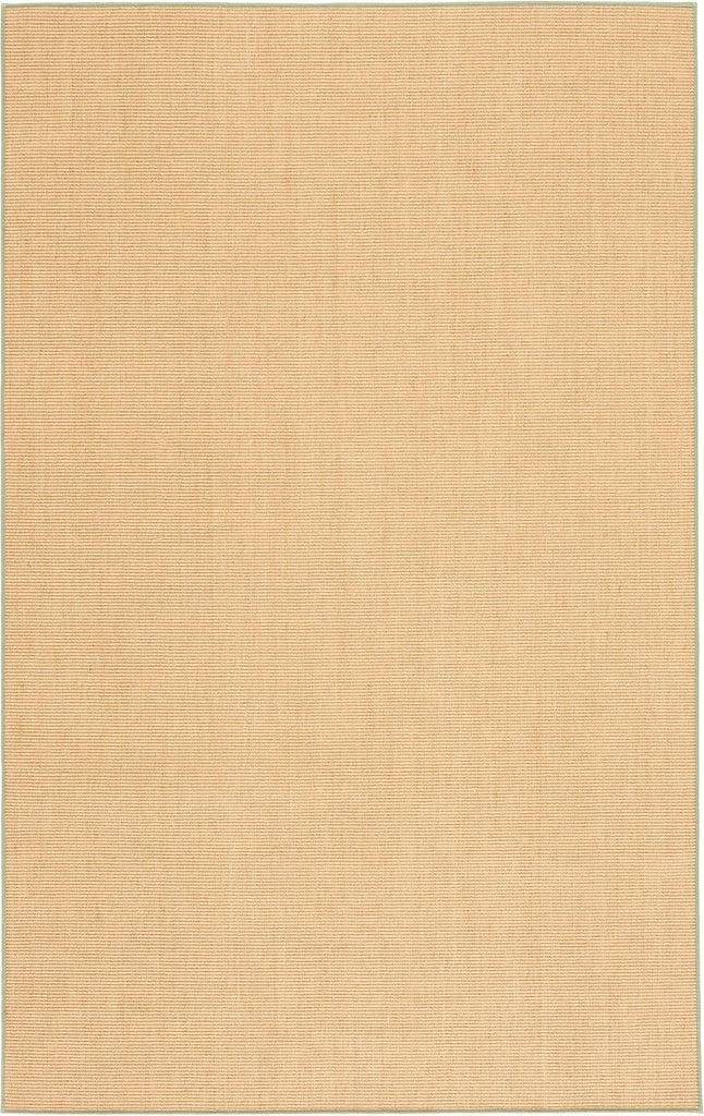 X Area Rug Collection - 6' x 9', Natural & Green, Sisal & Jute, Farmhouse Style, Ideal , Dining Space (MSR9501E)