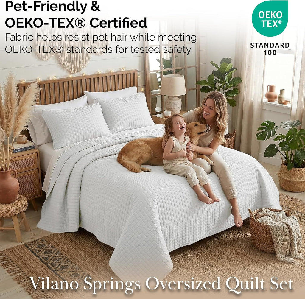 White Quilt Bedding Set, Lightweight Bedding Quilts Bedspread, Coverlet, Quilted Coverlet Bed Spread