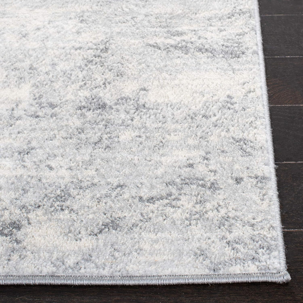 Brentwood X-Large Area Rug - 12' x 15', Ivory & Grey, Modern Abstract Design, Non-Shedding & Easy Care