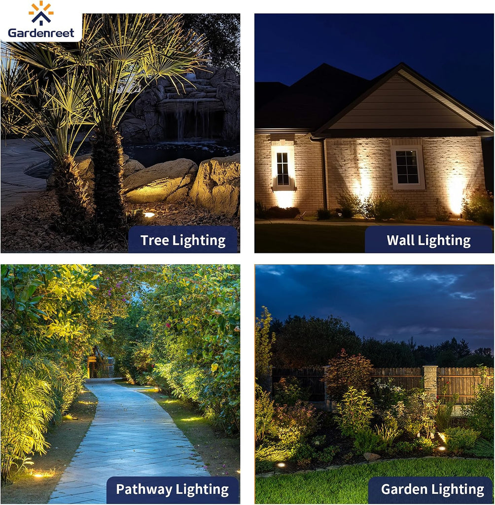 Brass Well Light - IP67 Waterproof Low Voltage In-Ground Outdoor Light, 12V LED Landscape Lighting, Antique Bronze