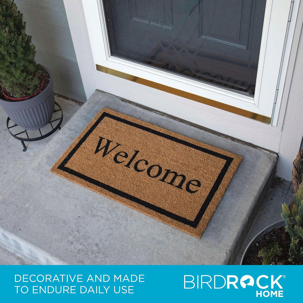 Welcome Door Mat - Decorative Entry Rug - Outdoor Floor Doormats for Front Door, Entrance, or Cabin - Heavy Duty