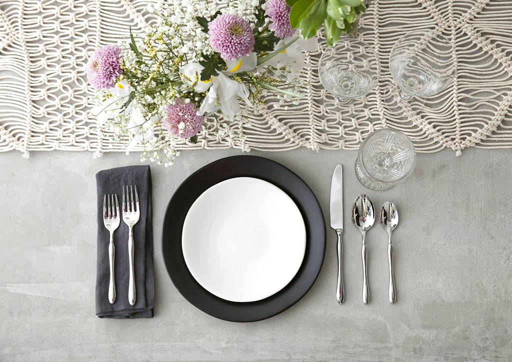 Vitraluxe Dinnerware Heirloom Matte Finish Salad Plate 8-Inch, Linen, Set of 4 - STN.8000.4.02