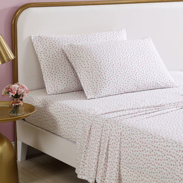 King Cotton Percale Sheet Set with Pillowcases