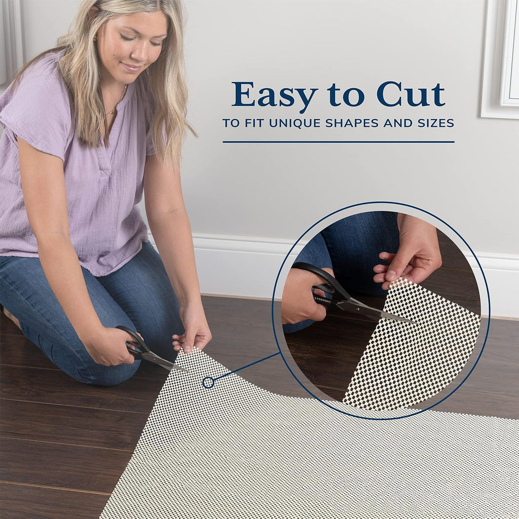 7x10 Ft Rug Pad Gripper for Hardwood Floors, Non Slip Rug Pads for Area Rugs, Thick Rug Grippers for Tile Floors - Set of 99