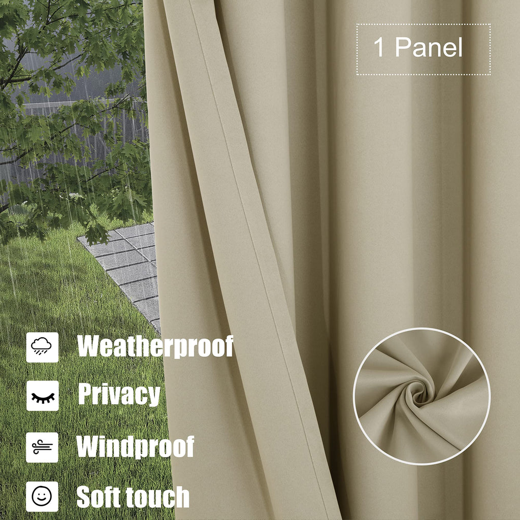 Waterproof Outdoor Curtains Gazebo Pergola Balcony