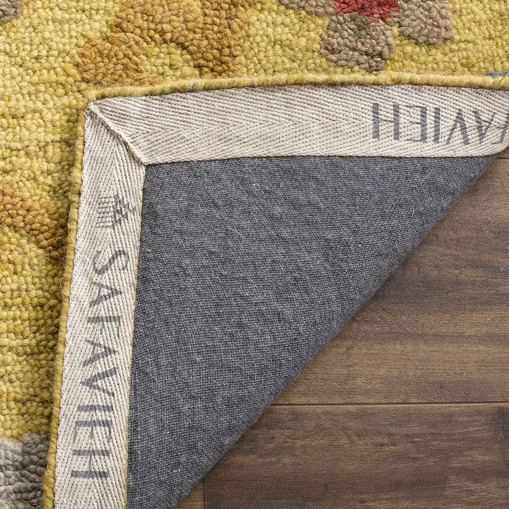 Blossom Area Rug - 9' x 12', Gold & Multi, Handmade Wool