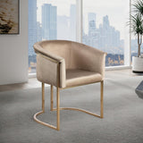 Meridian Furniture 758Beige-C Tierra Collection Modern | Contemporary Upholstered Dining Chair with Luxurious Beige