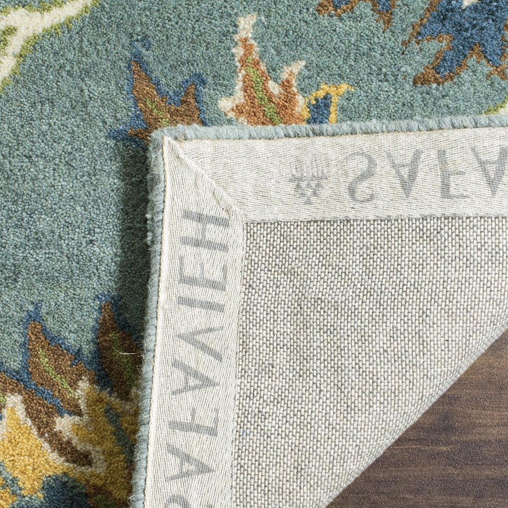 Area Rug 8x10 - Heritage - Large - Light Blue, Handmade Wool, Traditional Oriental Design