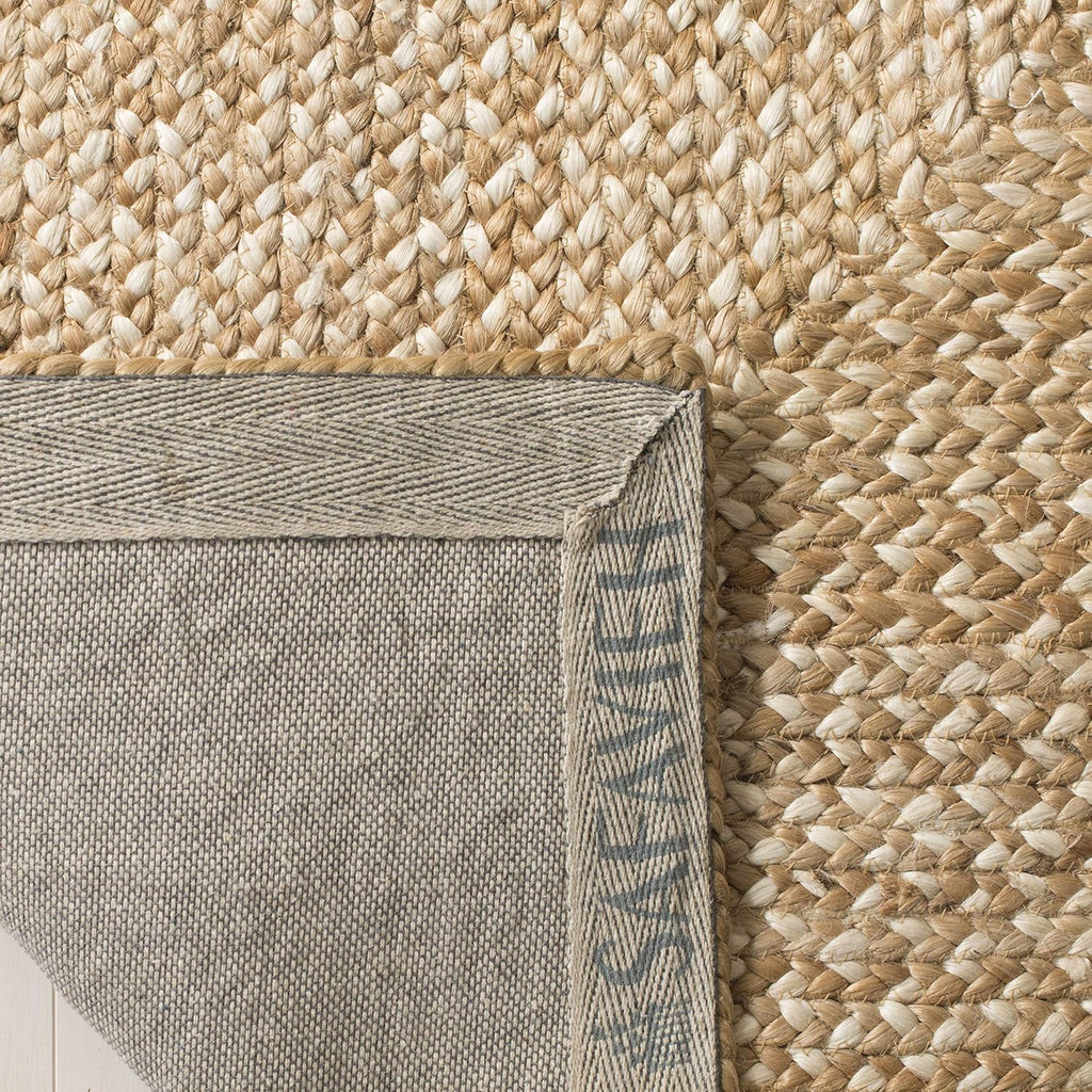 Natural Fiber Area Rug - 9' x 12', Natural & Ivory, Handmade Farmhouse Boho Coastal Rustic Jute