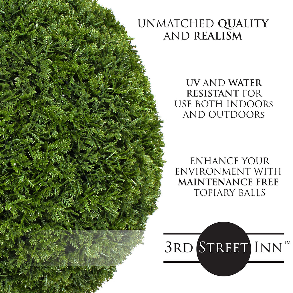 Topiary Balls for Outdoor Decor - 19", 2-Pack