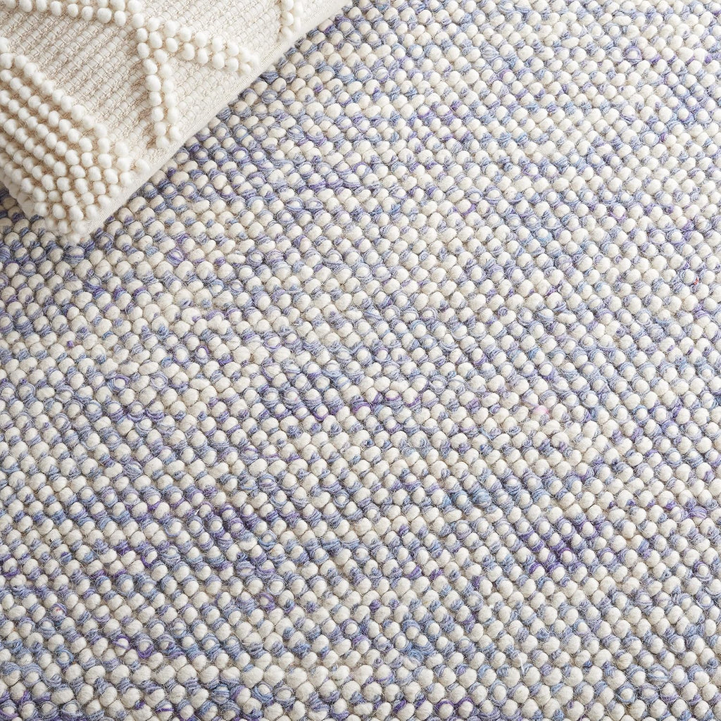 Area Rug 8x10 - Natura - Large - Blue & Ivory, Handmade Wool
