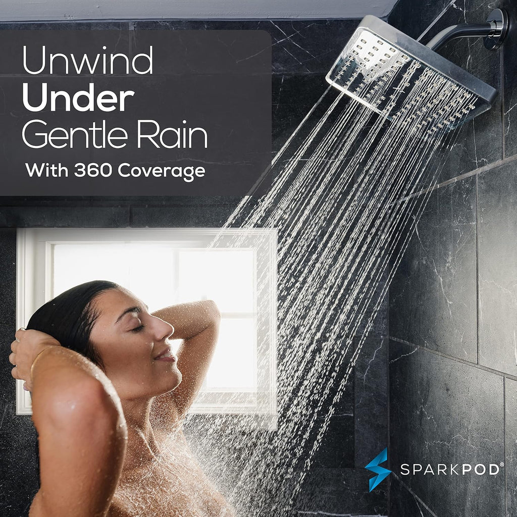 Shower Head - High Pressure Rain - Premium Quality Luxury Design
