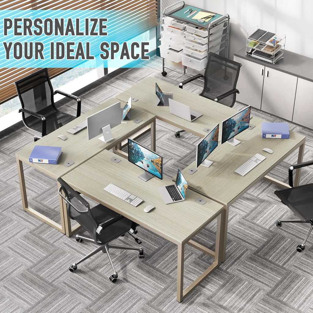 48-Inch Commercial-Grade Office Computer Desk, Maple