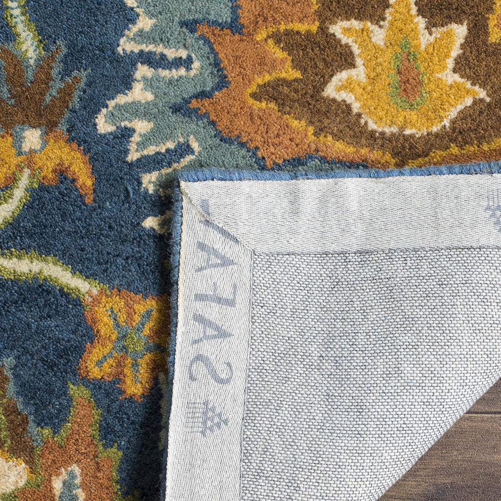 Heritage Area Rug - 9' x 12', Navy, Handmade Traditional Oriental Wool