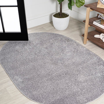 Haze Solid Low-Pile Indoor Area-Rug, Coastal, Bohemian, Minimalist Easy-Washing, Bedroom, Kitchen, Living