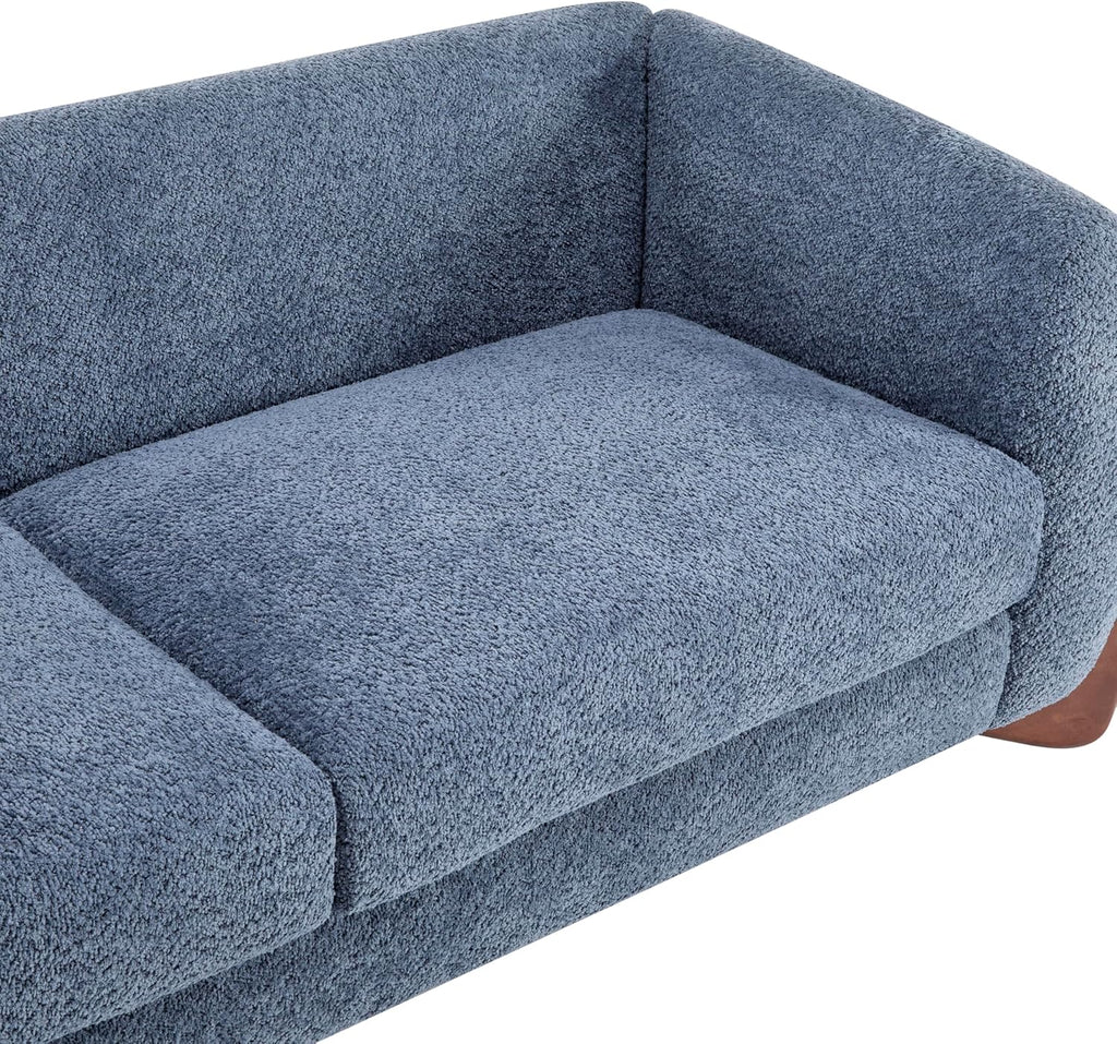 Almab 82 Inches Sofa Couch, Cozy Boucle Upholstered 3-Seater Sofa, Wood Frame Couch, Comfy Couches , Modern Sofa
